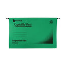 Rexel Crystalfile Flexi Standard Suspension Files Foolscap Green (Pack of 50) 3000040