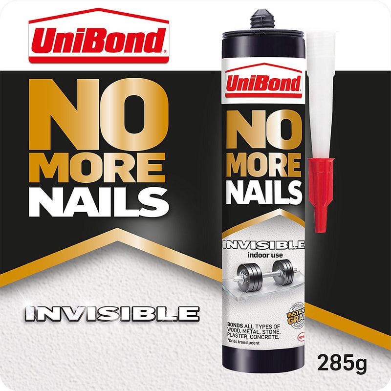 UniBond No More Nails Invisible Multi-material Grab adhesive 285g
