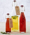 Kilner Branded Traditional Square Airtight Clip Top Preserve Glass Bottles 0.55 Litre (0025.471)