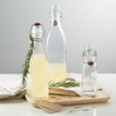 Kilner Branded Traditional Square Airtight Clip Top Preserve Glass Bottles 0.55 Litre (0025.471)