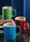 Utopia Pure White Straight Sided Mug 12oz Green (Pack of 12) E90042-00-B01012