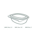 Vegware Deli Container 8oz Hinged Clear (Pack of 300) VHD-08