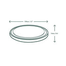 Vegware Deli Container Lid Round 8-32oz Clear (Pack of 500) VDC-120H