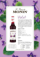 Monin Violet Coffee Syrup 700ml (Glass Bottle)