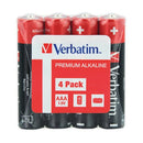 Verbatim AAA Alkaline Batteries (4 Pack) 49500