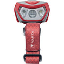 Varta Outdoor Sports H20 Pro Head Torch 3xAAA 52 Hours Run Time Red/Grey 17650101421