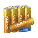 Varta Longlife AA Battery (Pack of 8) 04106101418