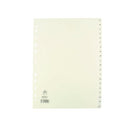 A4 White A-Z Polypropylene Index WX01351