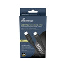 Mediarange USB Type-C Charge and Sync Cable with E-Mark Chip USB 3.2 Gen 1X2 3m Black MRCS218