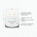Yankee Candle Signature Medium Jar 368g Clean Cotton (Pack of 4) 1630645E