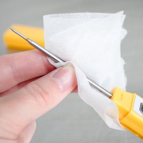 Optima Sanitising Food Probe Wipes for kitchen Utensils  (Tub of 200)