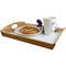 Wooden Breakfast Servicing Tray 36cm (L) x 25.5cm (W) x 5.5cm (H) - UK BUSINESS SUPPLIES