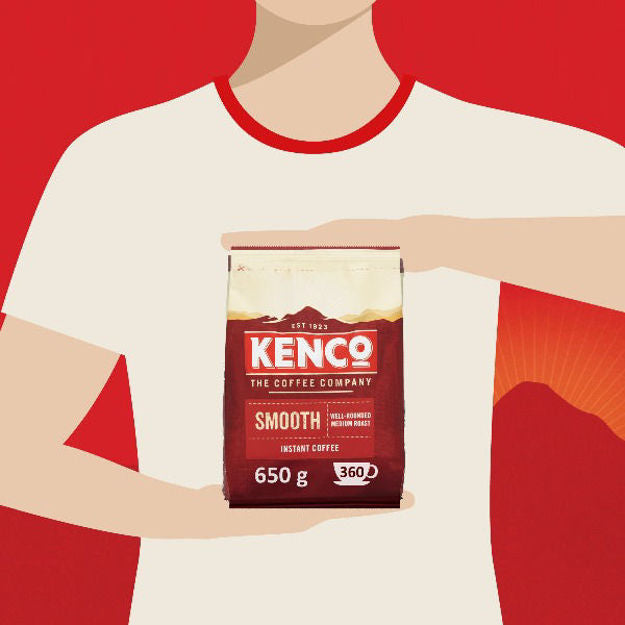 Kenco Smooth Instant Coffee 650g Refill Bag - UK BUSINESS SUPPLIES