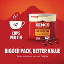 Kenco Cappuccino Instant Coffee 1kg Tin - UK BUSINESS SUPPLIES