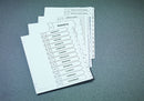 Avery Mylar Divider A-Z A4 Punched 150gsm White Card with White Mylar Tabs 05231061 - UK BUSINESS SUPPLIES