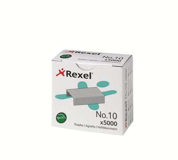 Rexel No 10 4.5mm Staples (Pack 5000) 06005 - UK BUSINESS SUPPLIES