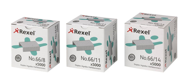Rexel 66/8mm Staples (Pack 5000) 06065 - UK BUSINESS SUPPLIES