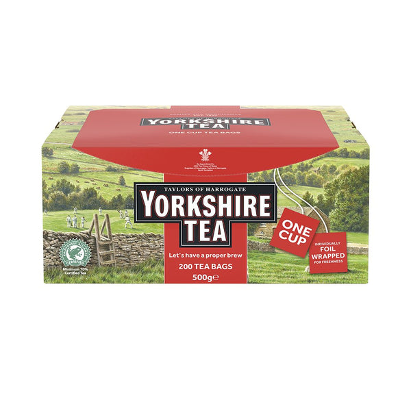 Yorkshire Tea Tagged and Enveloped (Pack of 200) 1341 - UK BUSINESS SUPPLIES