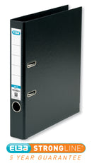 Elba Lever Arch File Plastic A4 50mm Spine 40mm Capacity Black 100202102 - UK BUSINESS SUPPLIES