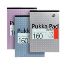 Pukka Pads Refill Pad Headbound Ruled with Margin Punched 80gsm 160pp A4 White Ref REF80/1 [Pack 6] - UK BUSINESS SUPPLIES