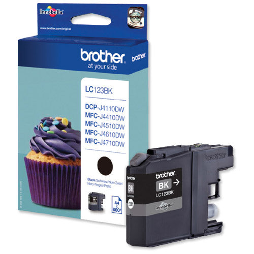 Brother LC123BK Black Ink Cartridge LC-123BK - UK BUSINESS SUPPLIES