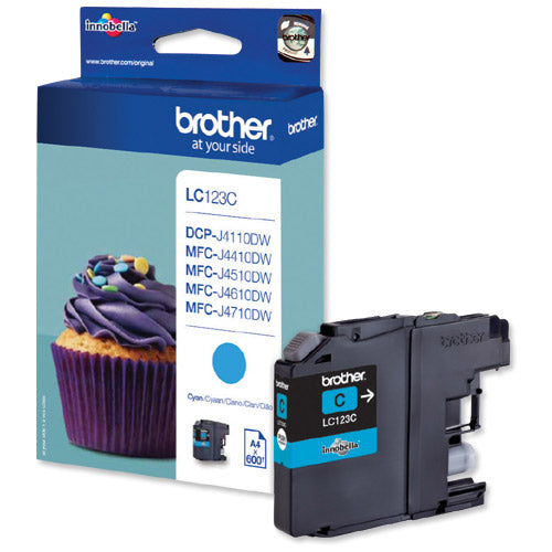 Brother LC123 Cyan Code LC123C - UK BUSINESS SUPPLIES