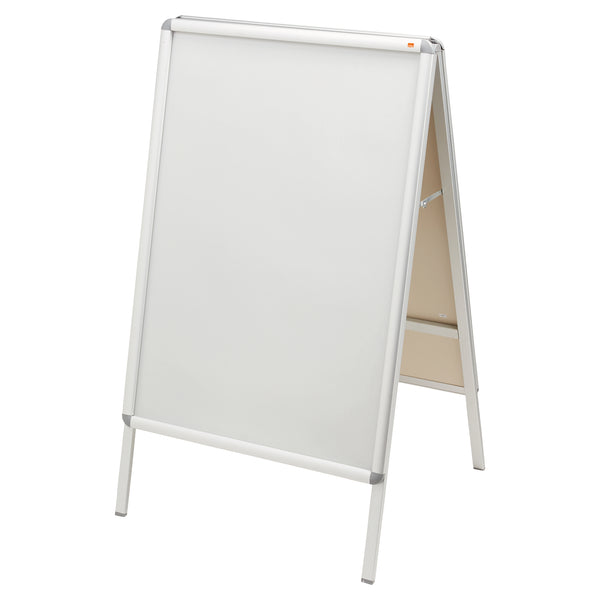 Nobo A Board Snap Frame Poster Display 700x1000mm Aluminium Frame Plastic Front Silver 1902205 - UK BUSINESS SUPPLIES