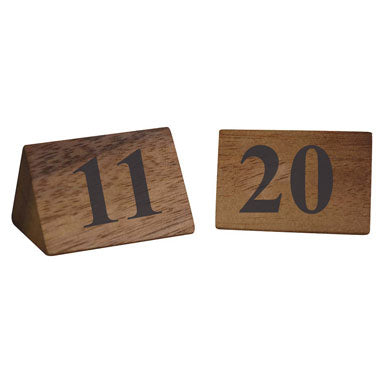 Zodiac Naturals Wooden Table Numbers 11-20 - UK BUSINESS SUPPLIES
