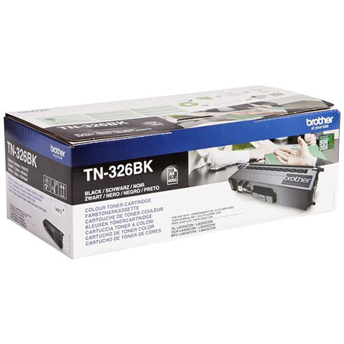 Brother TN326BK Black Toner Cartridge High Capacity TN-326BK - UK BUSINESS SUPPLIES