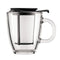 Bodum Yo-Yo Black Mug & Tea Strainer 0.35 Litre - UK BUSINESS SUPPLIES