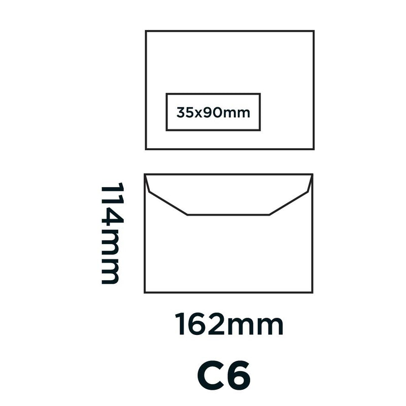 Blake Purely Everyday Mailer Envelope C6 Gummed Window 80gsm Manilla (Pack 1000) - NV358 - UK BUSINESS SUPPLIES