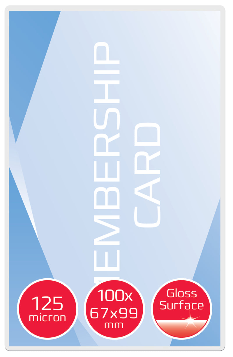 GBC Laminating Pouch 67x99mm 2x125 Micron Gloss (Pack 100) 3743177 - UK BUSINESS SUPPLIES