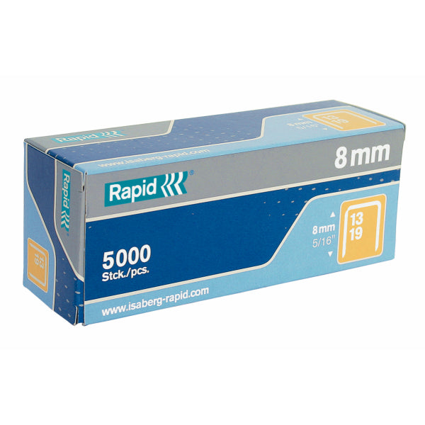Rapid 13/8mm Galvanised Staples (Pack 5000) 11835600 - UK BUSINESS SUPPLIES