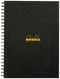 Rhodia A4 Wirebound Hard Cover Notebook Recycled Ruled 160 Pages Black (Pack 3) - 119234C - UK BUSINESS SUPPLIES