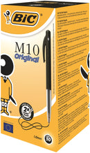 Bic M10 Clic Retractable Ballpoint Pen 1mm Tip 0.32mm Line Black (Pack 50) - 1199190125 - UK BUSINESS SUPPLIES