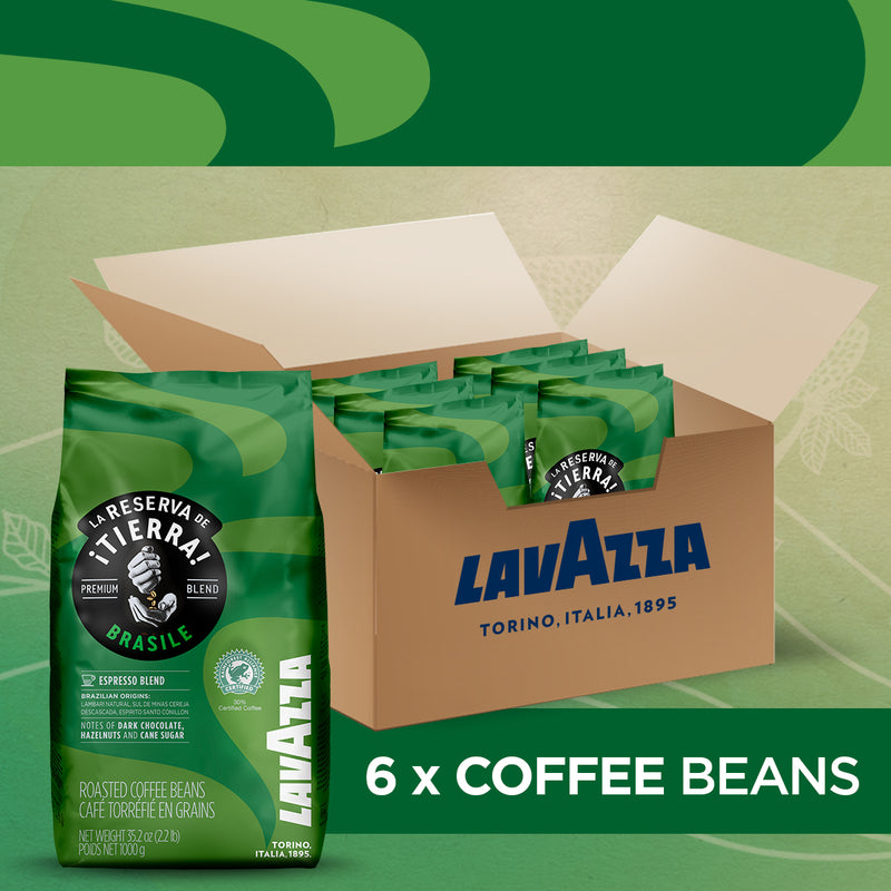 Lavazza Tierra Brasile Premium Blend Coffee Beans 1kg - UK BUSINESS SUPPLIES