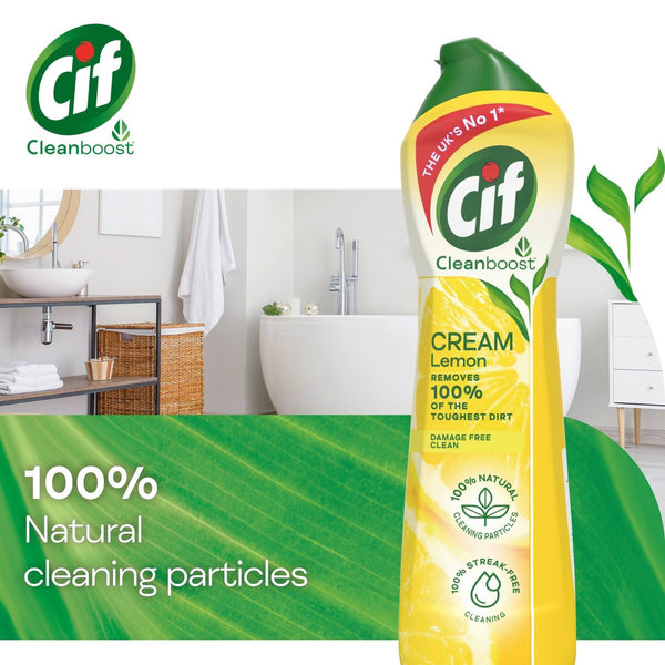 Cif Cream Cleaner Lemon 500ml - UK BUSINESS SUPPLIES