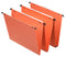 Orgarex Dual Vertical A4 Suspension File Card 15mm V Base Orange (Pack 25) 21631 - UK BUSINESS SUPPLIES