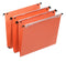 Orgarex Dual Vertical A4 Suspension File Card 15mm V Base Orange (Pack 25) 21631 - UK BUSINESS SUPPLIES
