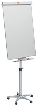 Nobo Barracuda Mobile Flipchart Easel Magnetic 745x690mm Grey 1902386 - UK BUSINESS SUPPLIES