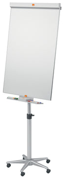 Nobo Barracuda Mobile Flipchart Easel Magnetic 745x690mm Grey 1902386 - UK BUSINESS SUPPLIES