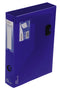 Snopake DocBox Polypropylene A4 60mm Spine Width Push Lock Closure Blue - 12867 - UK BUSINESS SUPPLIES