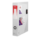 Snopake DocBox Polypropylene A4 60mm Spine Width Push Lock Closure Clear - 12871 - UK BUSINESS SUPPLIES