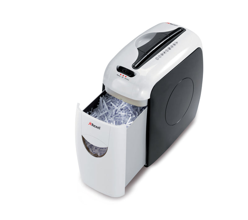 Rexel Style Cross Cut Shredder 7.5 Litre 5 Sheet Black/White 2101942UK - UK BUSINESS SUPPLIES