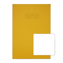 Rhino A4 Plus Exercise Book Yellow Plain 80 page (Pack 50) VDU080-113 - UK BUSINESS SUPPLIES