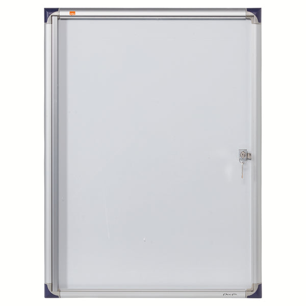 Nobo Extra Flat Magnetic Whiteboard Display Case Lockable 4 x A4 550x735mm 1900846 - UK BUSINESS SUPPLIES