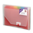 Snopake Rainbow Exanding File Polypropylene A4 13 Part Clear - 15768 - UK BUSINESS SUPPLIES