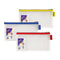 Snopake Mesh Zippa Bag EVA DL 300 Mircon Assorted Colours (Pack 3) - 15817 - UK BUSINESS SUPPLIES