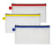Snopake Mesh Zippa Bag EVA DL 300 Mircon Assorted Colours (Pack 3) - 15817 - UK BUSINESS SUPPLIES