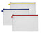Snopake Mesh Zippa Bag EVA Foolscap 300 Micron Assorted Colours (Pack 3) - 15819 - UK BUSINESS SUPPLIES